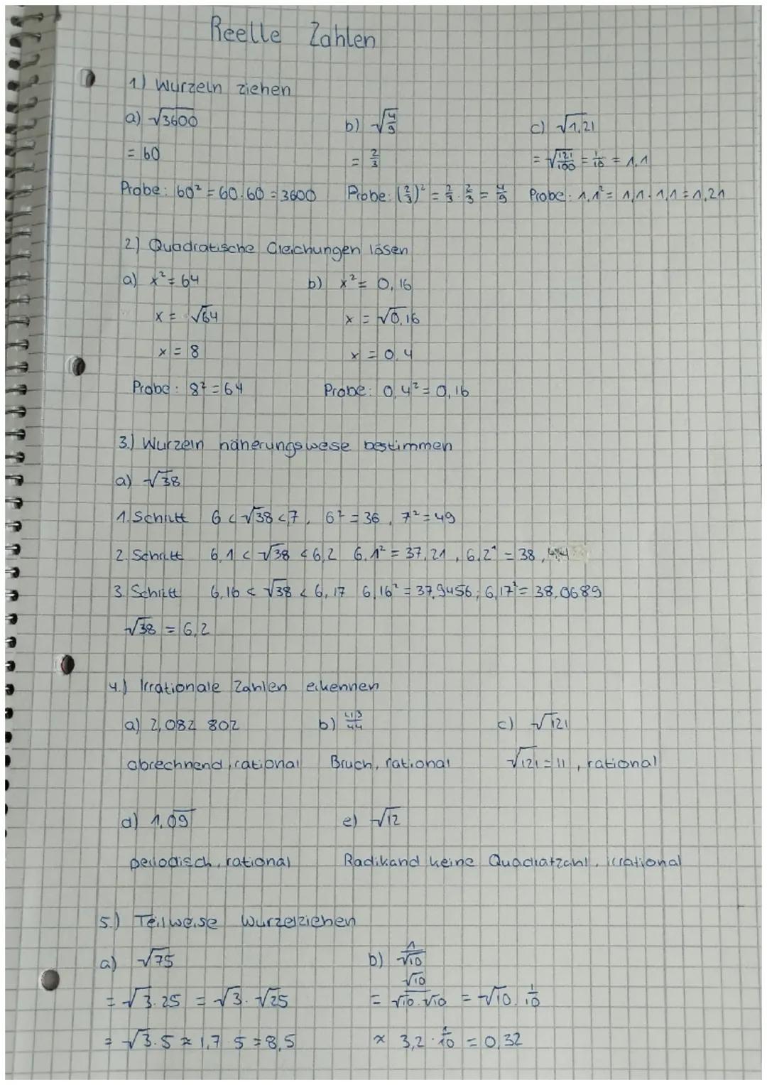 R
3
→
1) Wurzeln ziehen
a) √3600
= 60
Probe: 60² = 60.60 = 3600
t
2
2) Quadratische Clechungen lösen
2
a) x² = 64
b)
x² = 0, 16.
x = √0.16
X