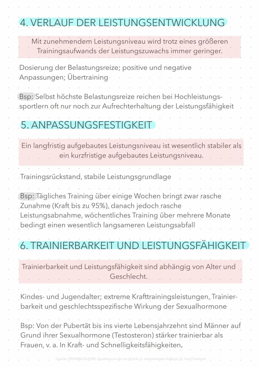 ALLGEMEINE GESETZMÄSSIGKEITEN
DES TRAININGS
1. QUALITÄTSGESETZ
Spezifische Reize bewirken spezifische Anpassungsreaktionen.
Art des Reizes =