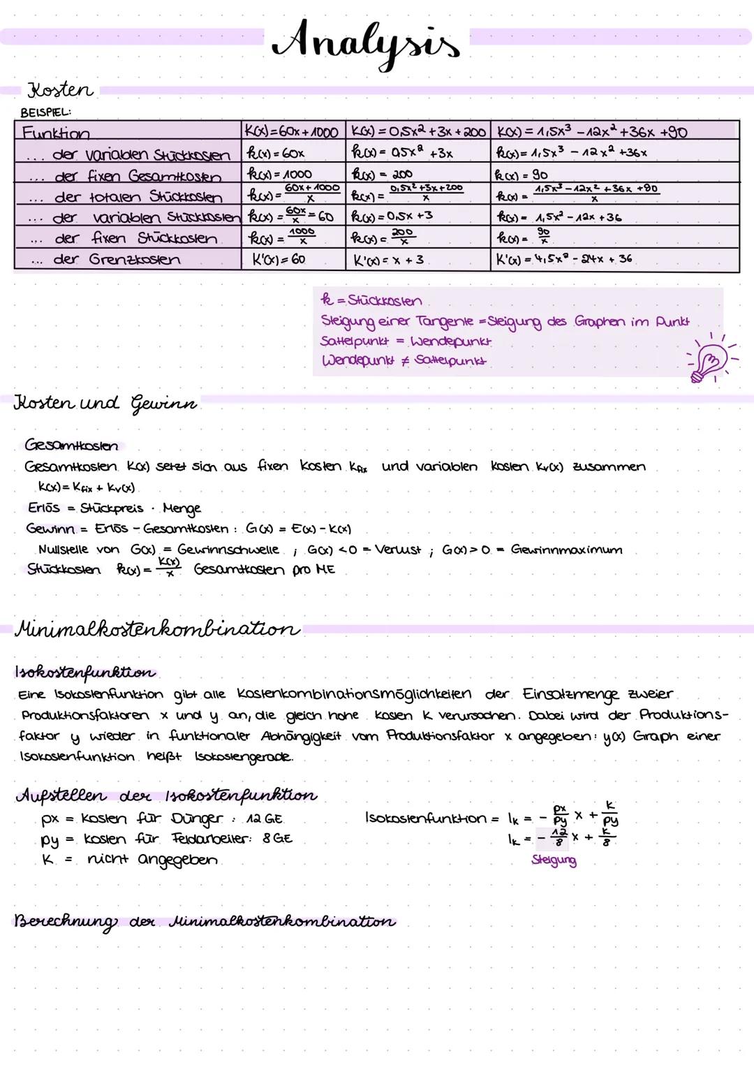 Mathe # Analysis

Grundlagen

Dök (f): ökonomischer Definitionsbereich der Funktion f

Potenzgesetze

| Regel       | Beispiel       | Regel