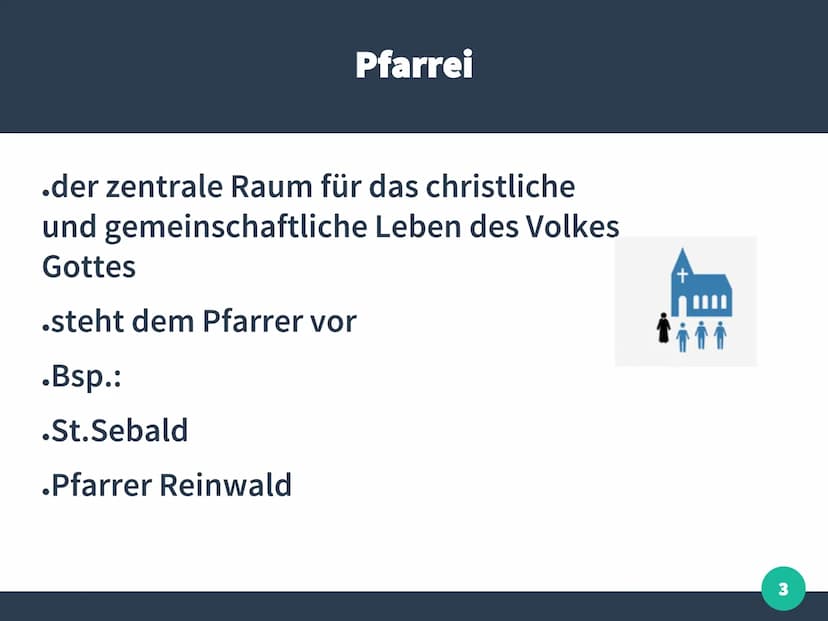 TTT
deutsche Bischofskonferenz:
- Zusammenschluss der römisch-
katholischen Bischöfe aller
(Erz-)Diözesen in Deutschland
Leiter: Dekan
Dekan