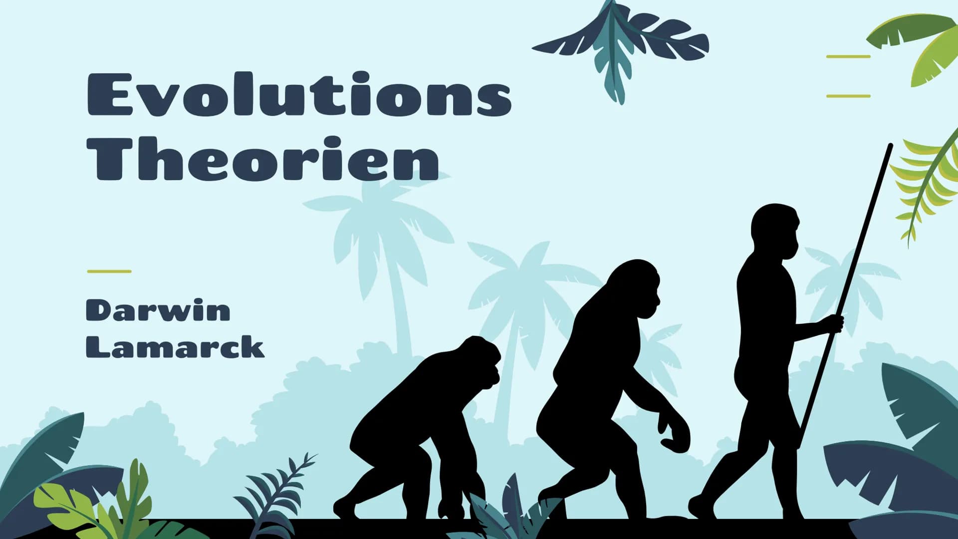 Evolutions
Theorien
Darwin
Lamarck
st 01
02
03
Lamarck Theorie
Darwin's Theorie
Heutige Sicht Was ist eine Evolutionstheorie?
Aus dem lat. E