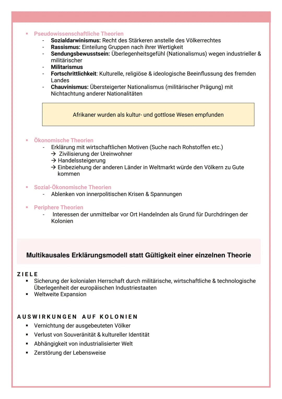 IMPERIALISMUS 1880-1914
IMPERIALISMUS
KOLONIALISMUS
I
■
■
SCHUTZBRIEF
.
Ausgeprägte politische & wirtschaftliche Ausnutzung und Abhängigkeit