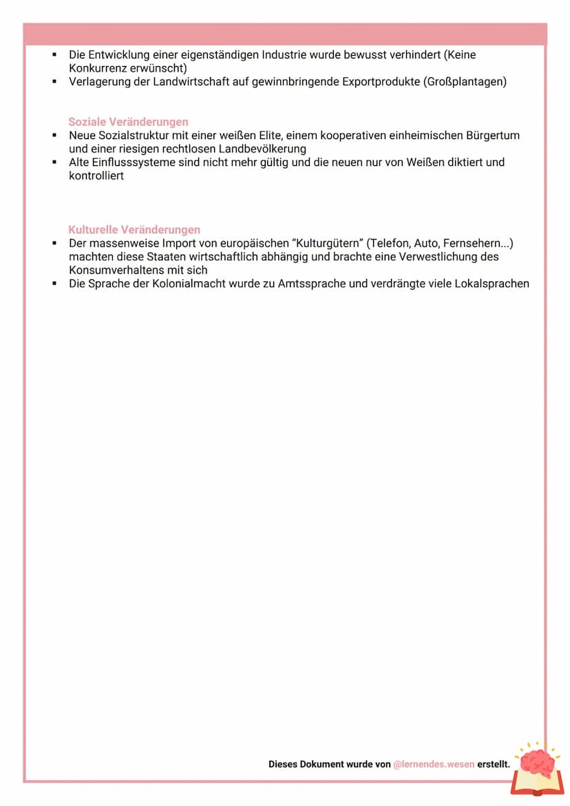IMPERIALISMUS 1880-1914
IMPERIALISMUS
KOLONIALISMUS
I
■
■
SCHUTZBRIEF
.
Ausgeprägte politische & wirtschaftliche Ausnutzung und Abhängigkeit