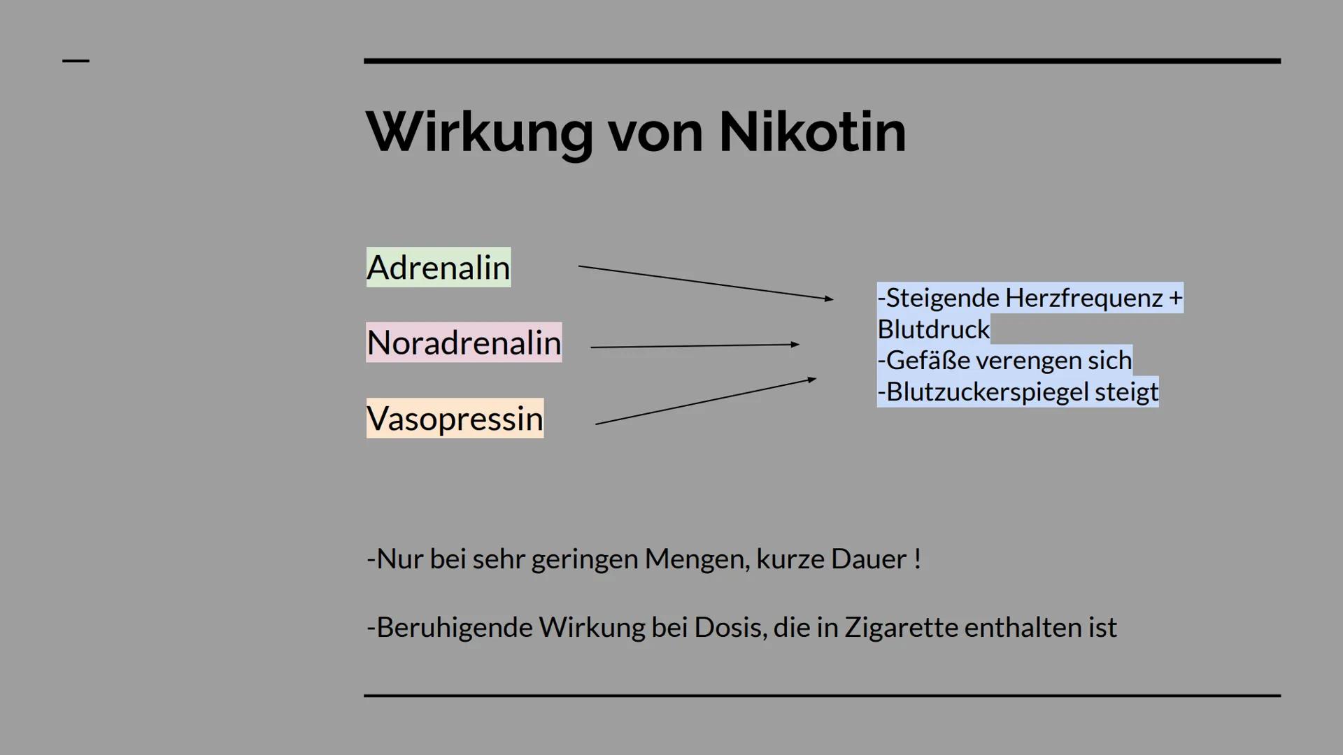 Das Nervengift
Nikotin GLIEDERUNG
WAS IST NIKOTIN? +
VERWENDUNG
ABLÄUFE IM GEHIRN
WIRKUNG
RISIKEN + GESUNDHEITLICHE
FOLGEN Was ist Nikotin
ü