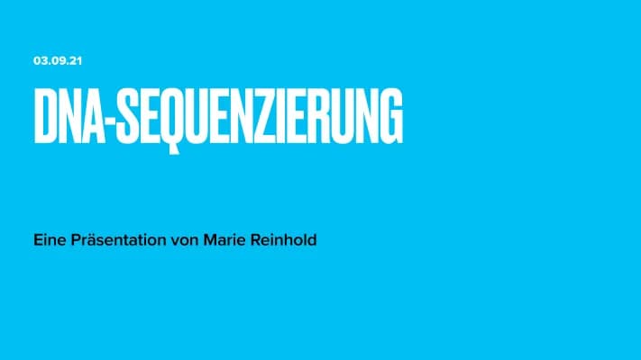 Know Präsentation DNA Sequenzierung  thumbnail
