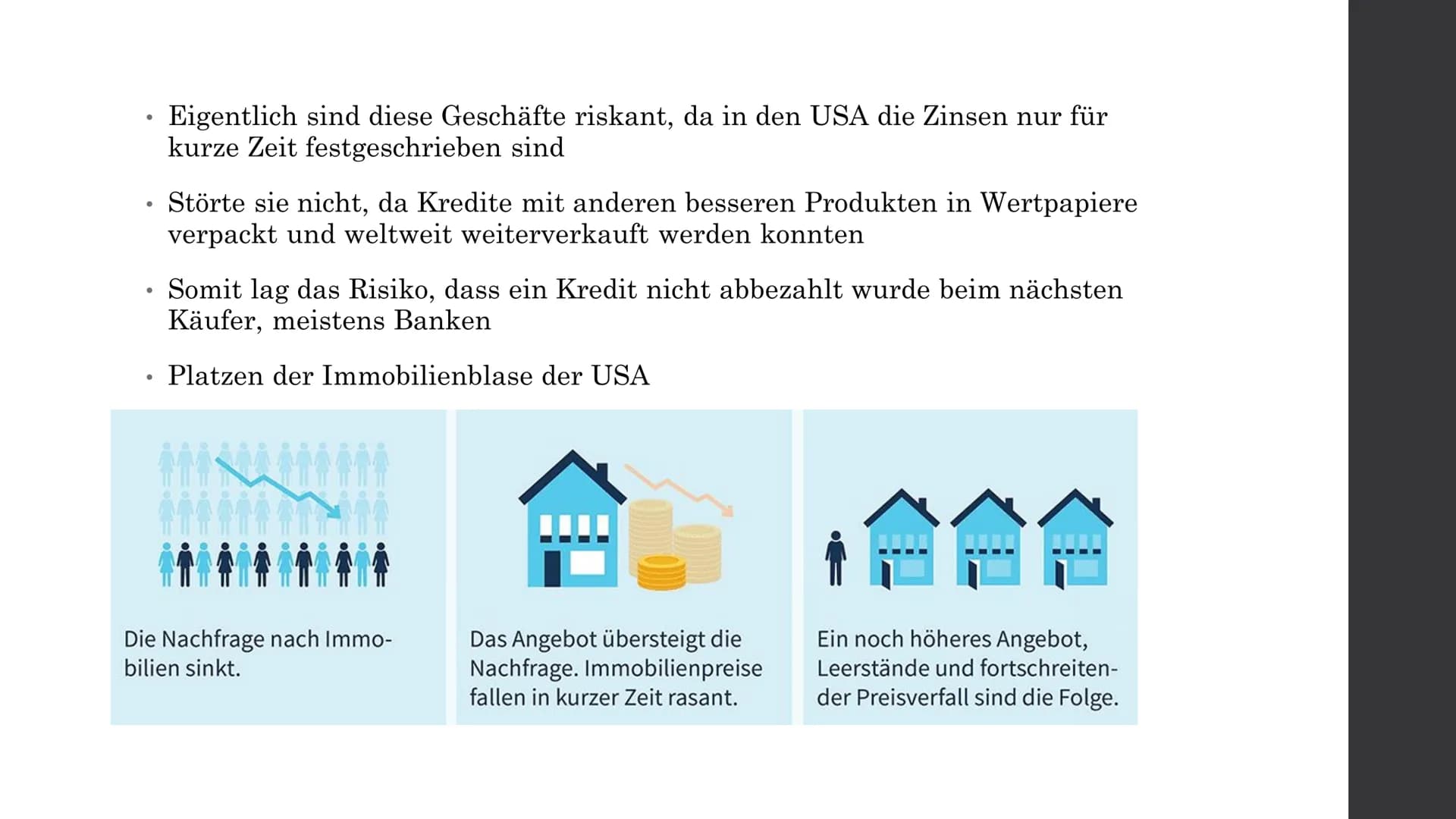 Finanzkrise 2008
Hat sie wirklich nur Unheil angerichtet?
Index 1.56
1 0 0 0 0 0 Auslöser der Finanzkrise
●
●
Häuslebauer konnten Kredite ni