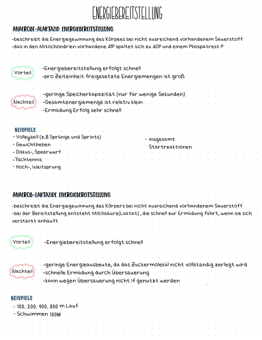 # AEROBE & ANAEROBE ENERGIEBEREITSTELLUNG

Es gibt 3 Formen von Energiebereitstellung

anaerob-alaktazid

anaerob-laktazid

aerob

# AEROBE 