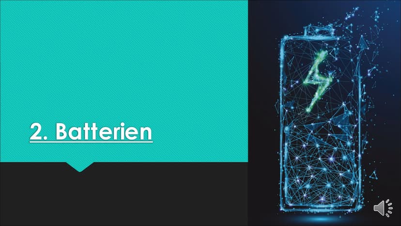 Der
Akkumulator
und
die Batterie
Chemie - Vortrag von
Vivien Hübler Gliederung
O 1. Akkumulatoren
O 1.1 Geschichtliches
O 1.2 Allgemeiner/Th