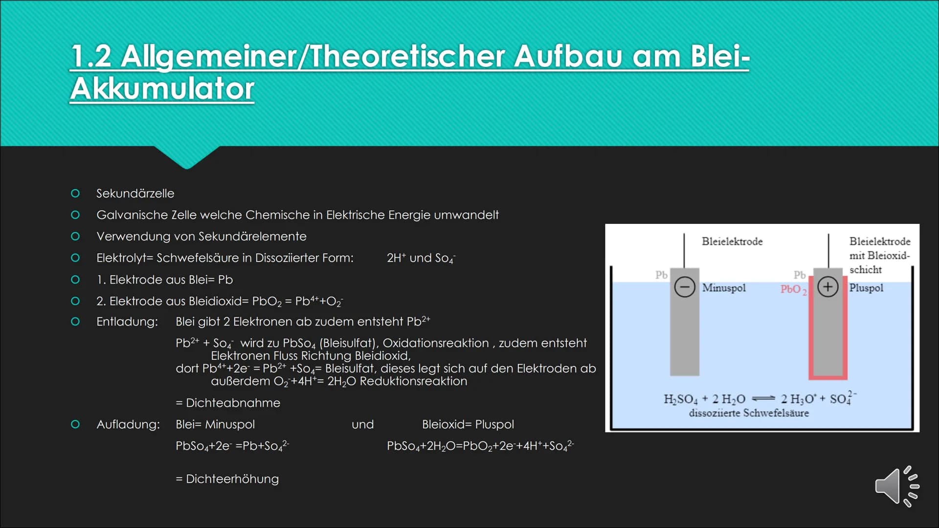 Der
Akkumulator
und
die Batterie
Chemie - Vortrag von
Vivien Hübler Gliederung
O 1. Akkumulatoren
O 1.1 Geschichtliches
O 1.2 Allgemeiner/Th