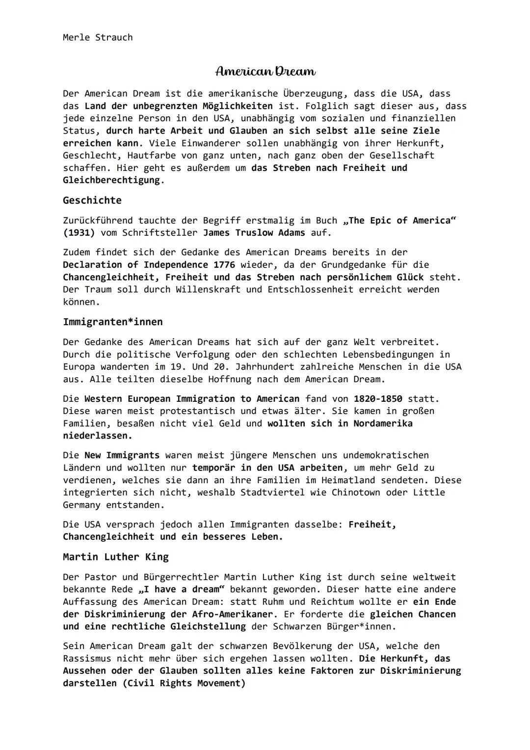Merle Strauch
Geschichte der USA
Die Geschichte der USA beginnt mit der Gründung der britischen Kolonien
(colony/colonies) im 17. Jahrhunder