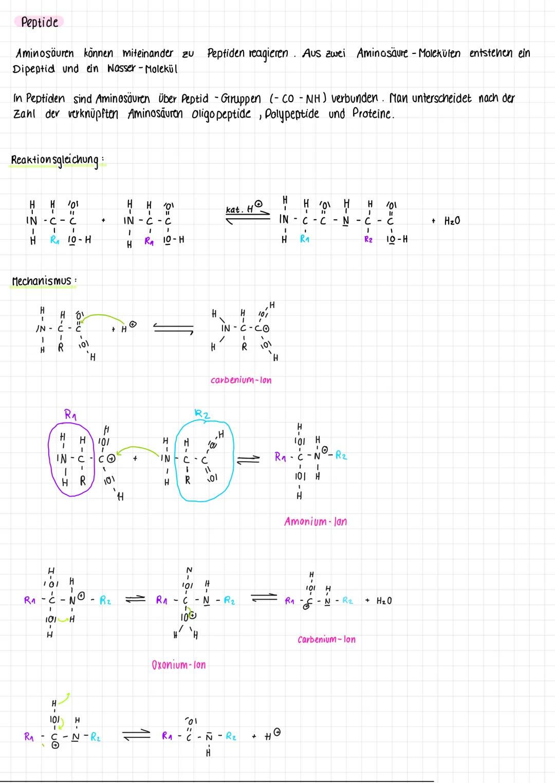 Allg
Aminogruppe
H
Aminogruppe
H
L-Säure wenn NH ₂
links stent D-Säure
wenn sie rechts steht
H
T
H
H
IN-C-H
1
R
10⁰
HⓇN-C-H
Kation
HO To
\"1