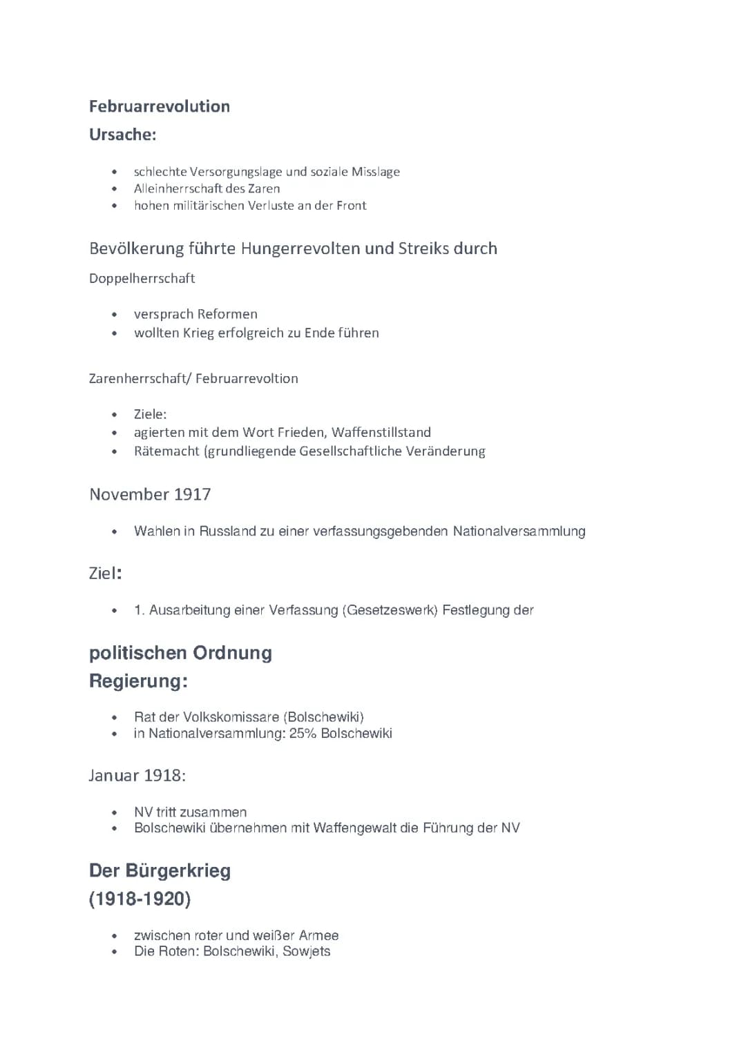 Februarrevolution und Oktoberrevolution 1917 einfach erklärt