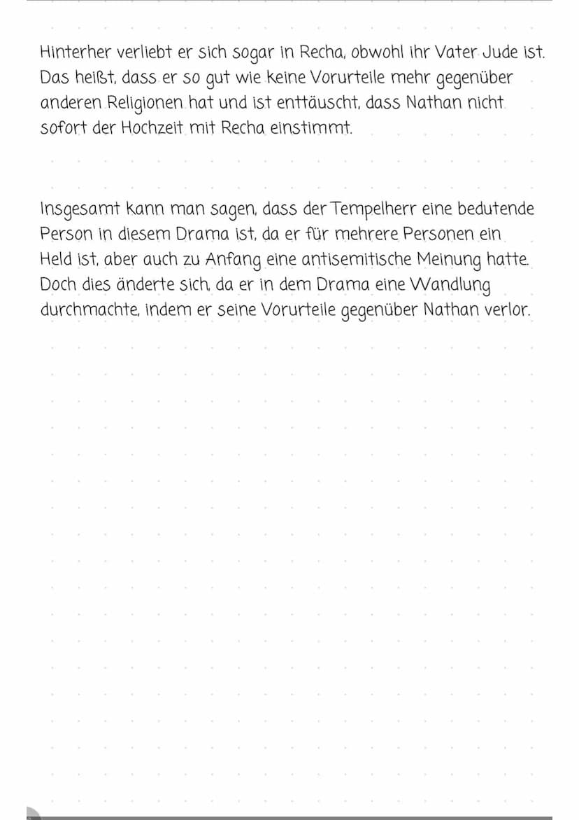 TempelheRR
Charakterisering
Cher
Der Tempelherr ist mit eine der männlichen Hauptfiguren in dem
Drama "Nathan der Weise", welches 1779 von G
