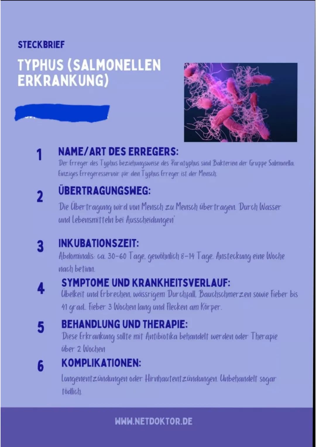 Grippe
1
2
3
4
5
Übertragungsweg: Die echte Grippe, auch
Influenza genannt, ist eine akute Krankheit
der Atemwege. Sie ist eine ernsthafte,
