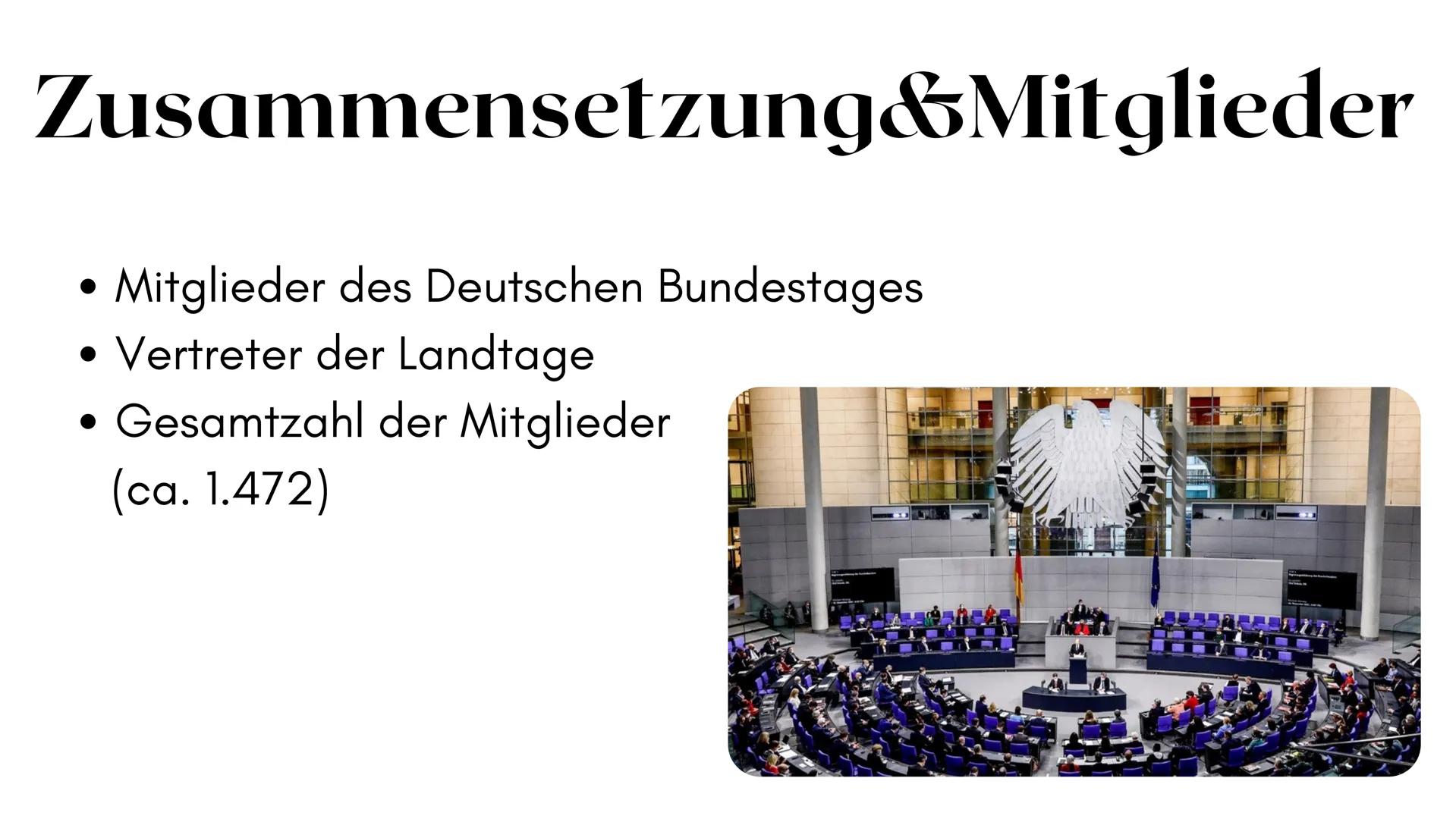 Bundespräsident/
Bundesversammlung Gliederung
1. ALLGEMEINE INFORMATIONEN
2. BISHERIGE BUNDESPRÄSIDENTEN
3.
4. AKTUALITÄT
5. BUNDESPRÄSIDENT