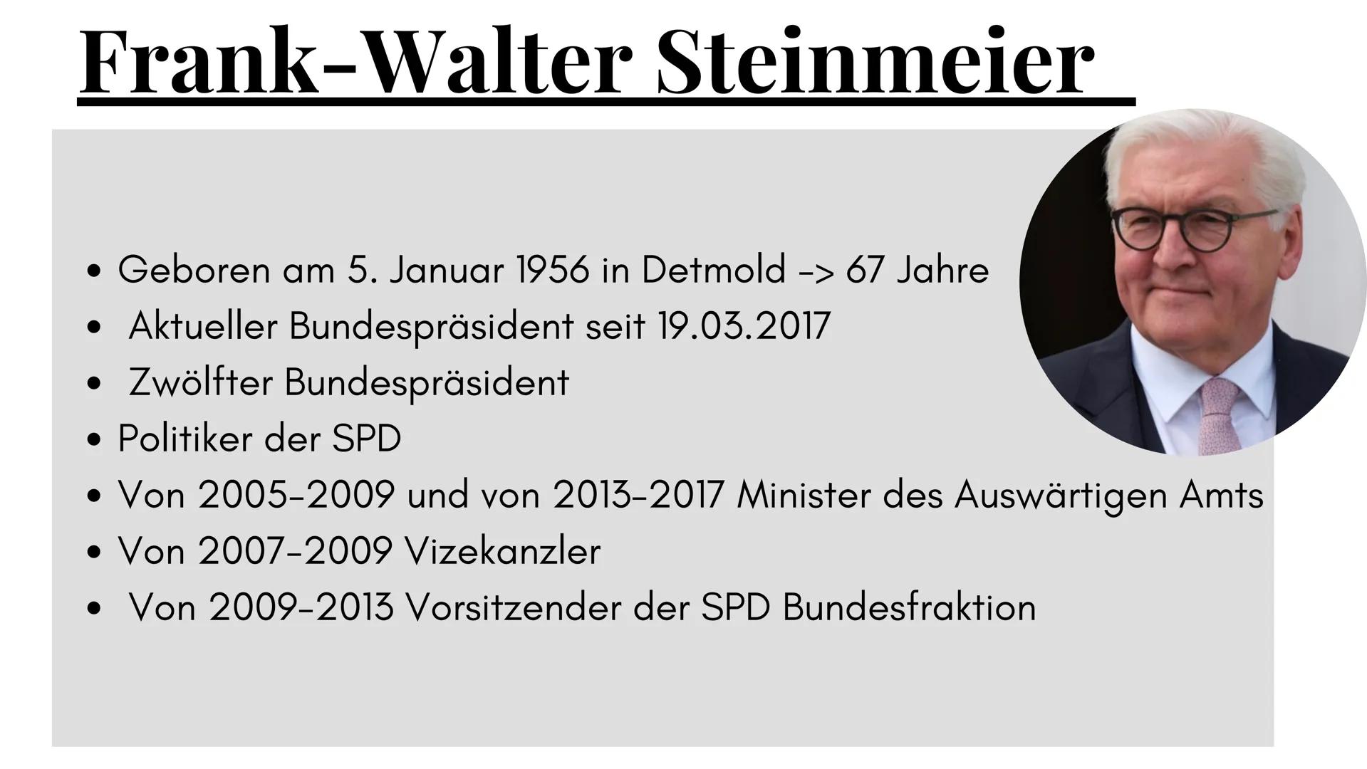 Bundespräsident/
Bundesversammlung Gliederung
1. ALLGEMEINE INFORMATIONEN
2. BISHERIGE BUNDESPRÄSIDENTEN
3.
4. AKTUALITÄT
5. BUNDESPRÄSIDENT