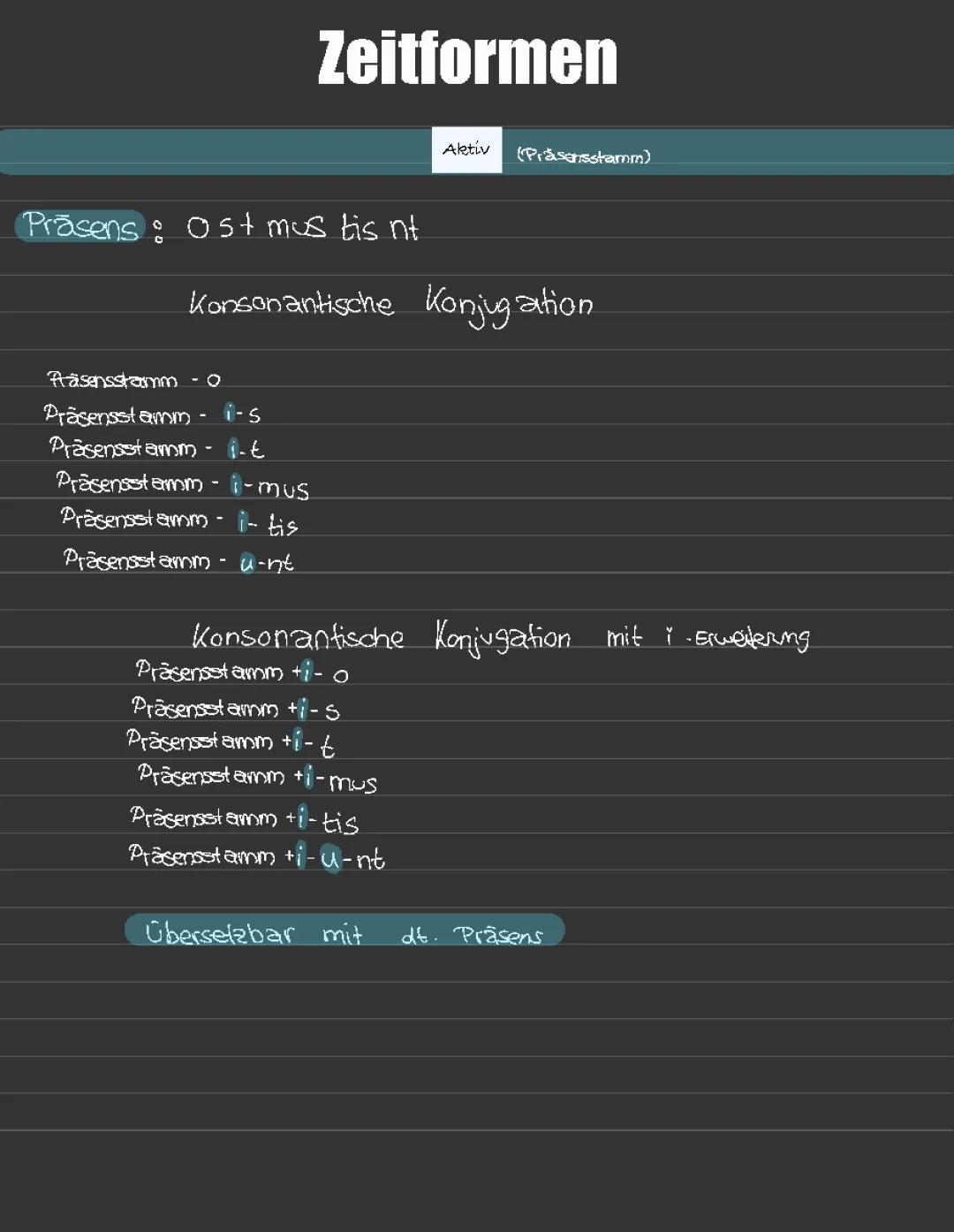 Zeitformen 