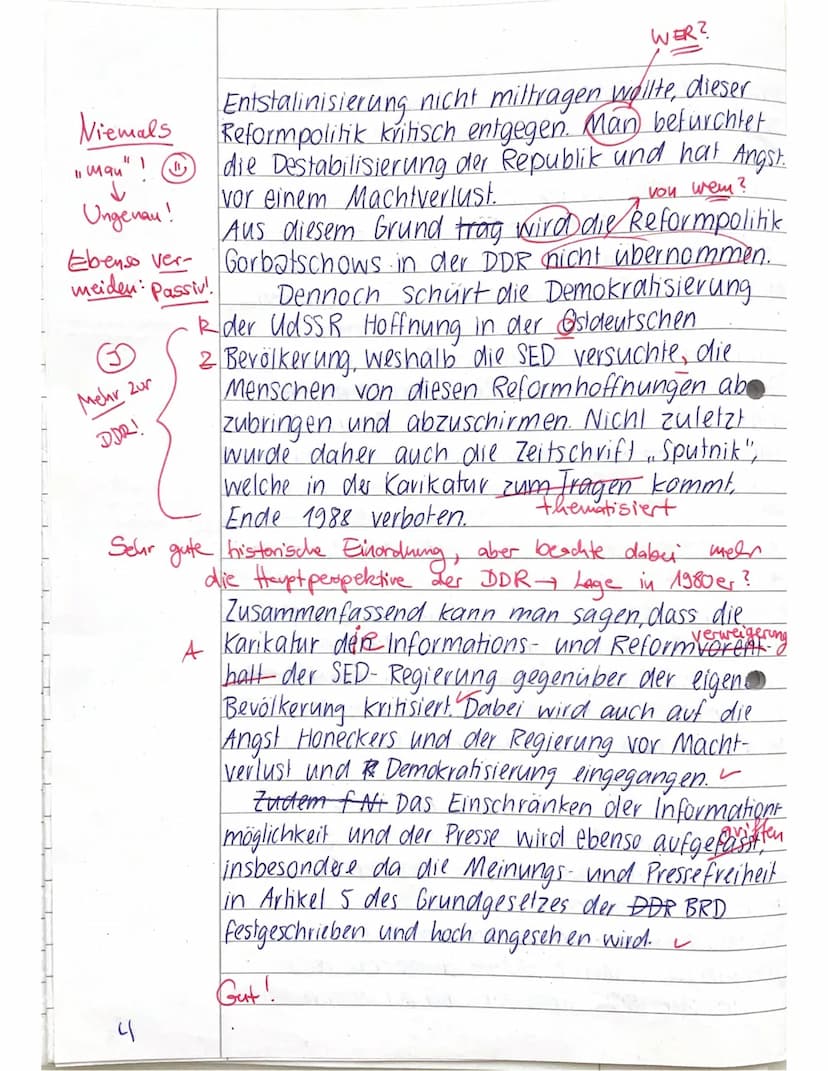 12_2: KA No. 1
Name:
Melanie.
●
0 Zugelassene Hilfsmittel: Operatorenliste, Taschenrechner
GESCHICHTE (Leistungsfach)
VP: 32/
36
✓
Thema: Sc