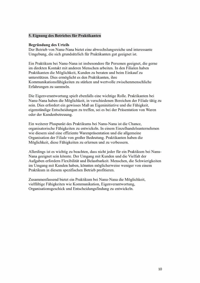 straße
Gymnasium
Praktikumsbericht
Von Diana
Kurs
Schülerbetriebspraktikum in der
Einführungsphase
vom 05.06.2023 19.06.2023
Nanu-Nana
Beruf