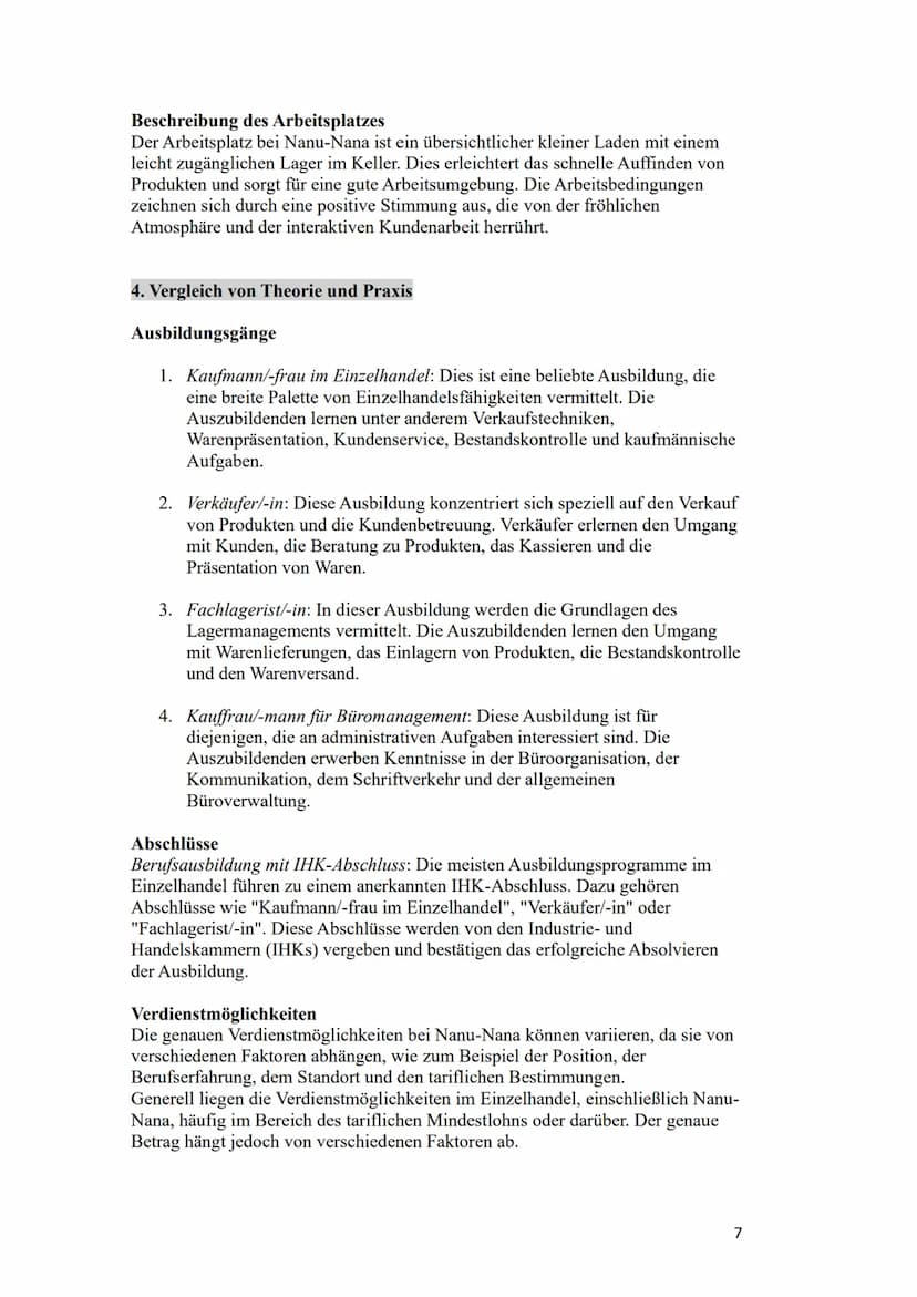straße
Gymnasium
Praktikumsbericht
Von Diana
Kurs
Schülerbetriebspraktikum in der
Einführungsphase
vom 05.06.2023 19.06.2023
Nanu-Nana
Beruf