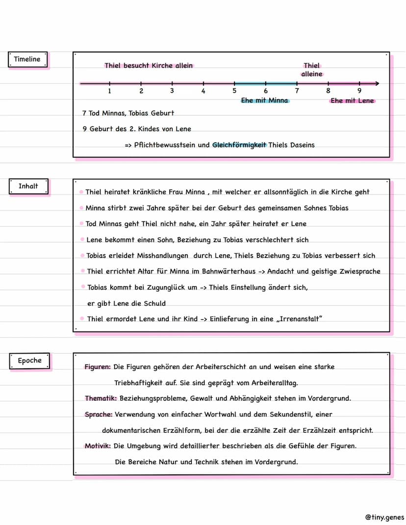 Informationen
Bahnwärter Thiel
Figurenkonstellation
Novellistische Studie
Autor:
Veröffentlicht:
Epoche:
Gattung:
Zweckgemeinschaft:
Dorf, H