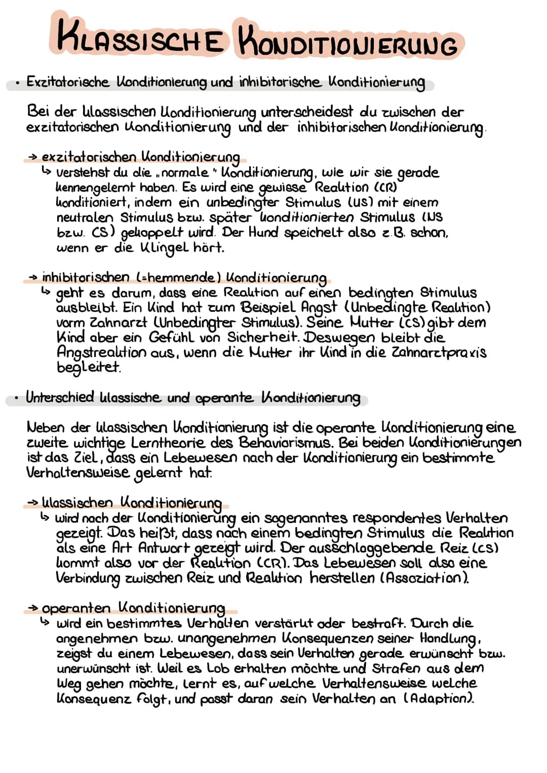KLASSISCHE KONDITIONIERUNG
Drei Phasen der klassischen Konditionierung
Die klassische Konditionierung Läuft in drei Phase ab:
->>
• Phase vo