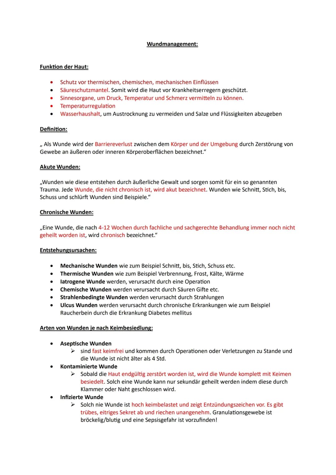 Wundmanagement