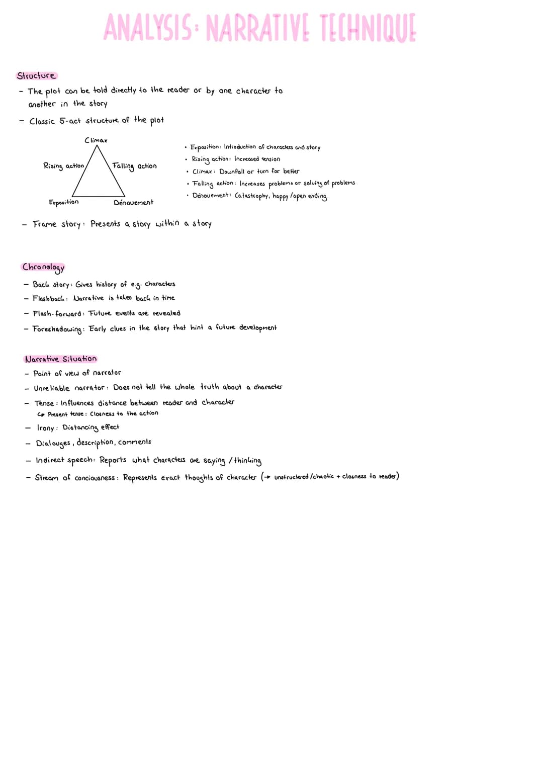First-
ANALYSIS: NARRATIVE PERSPECTIVE
person
narrator
Narration by a character..."
- We only know what the character thinks, sees, hears et