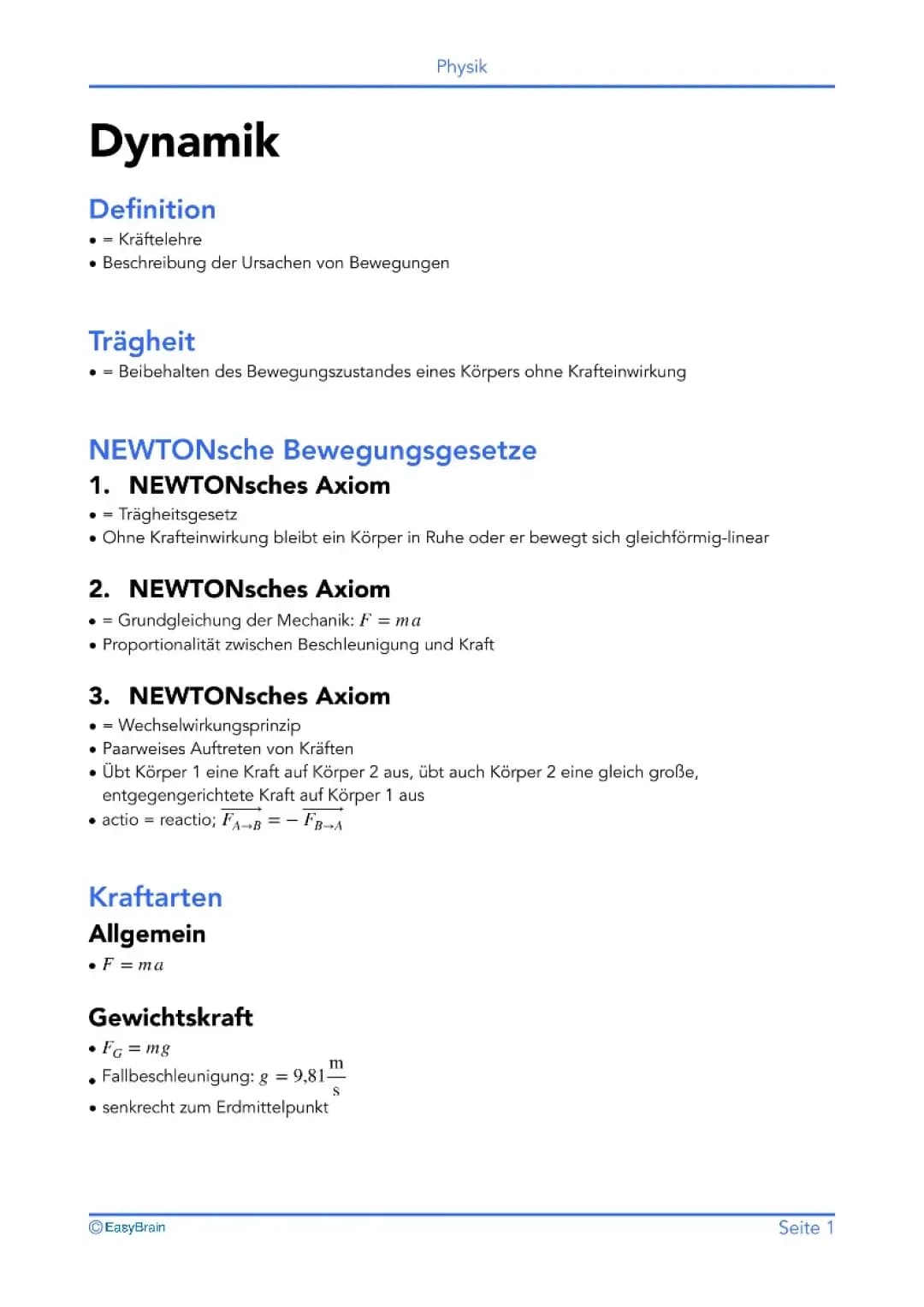 Dynamik (Kräftelehre)