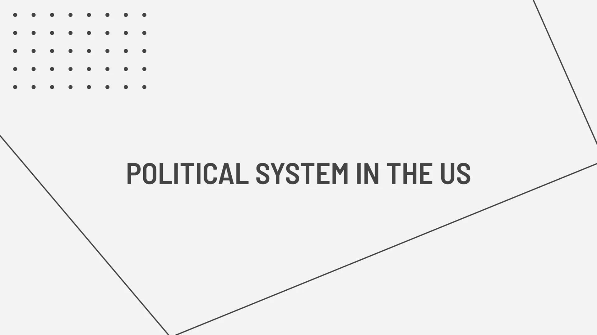 POLITICAL SYSTEM IN THE US ELECTION 2020
REPUBLICANS & DEMOCRATS
VOTING IN THE UNITED STATES
BRANCHES OF THE US GOVERNMENT
POLITICAL SYSTEM 