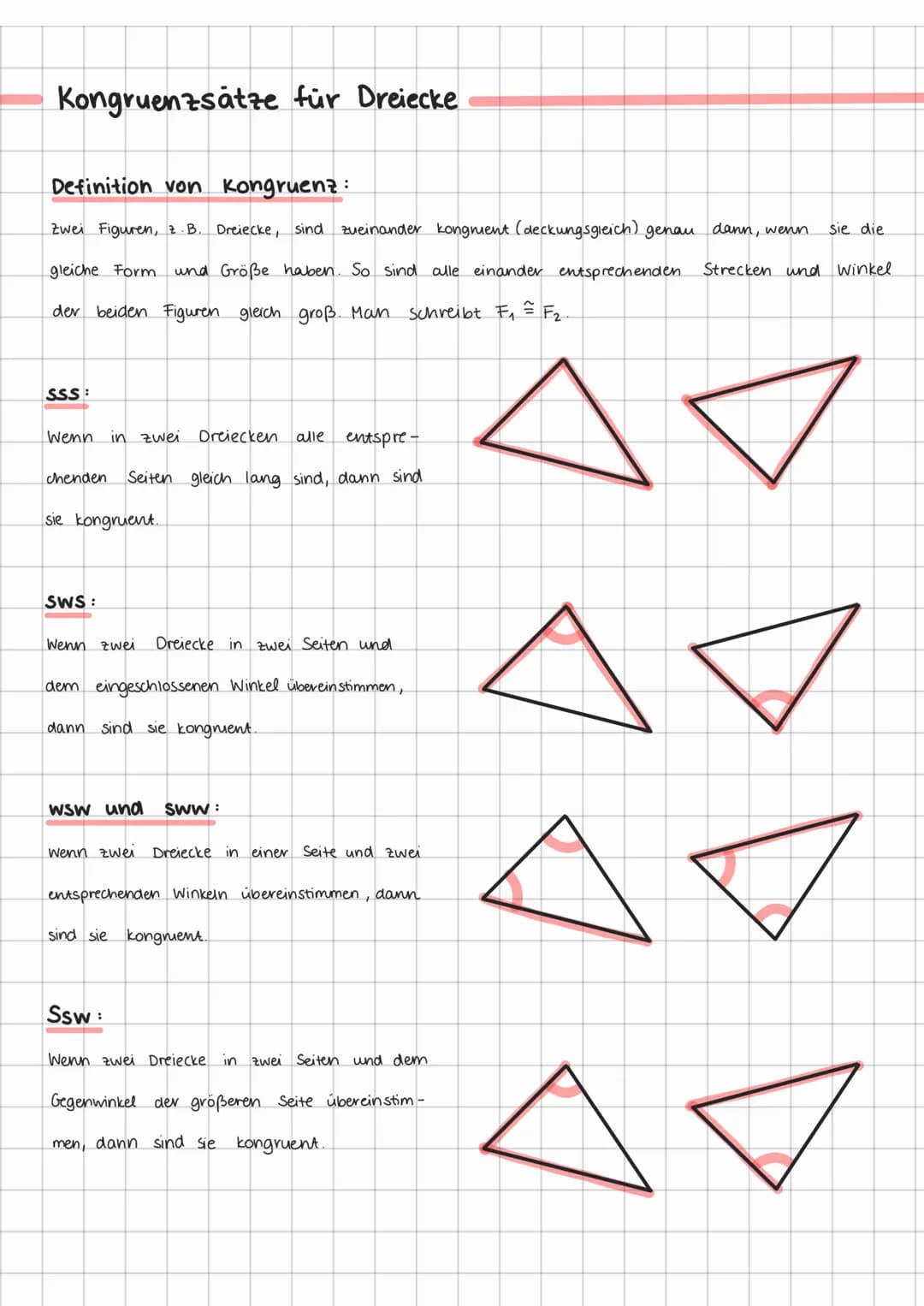 Winkelsätze
Nebenwinkelsatz Scheitelwinkelsatz Stufenwinkelsatz
B
X
X
Zwei Nebenwinkel.
ergeben zusammen.
Stets
180°
X + B = 180°
GEOMETRISC