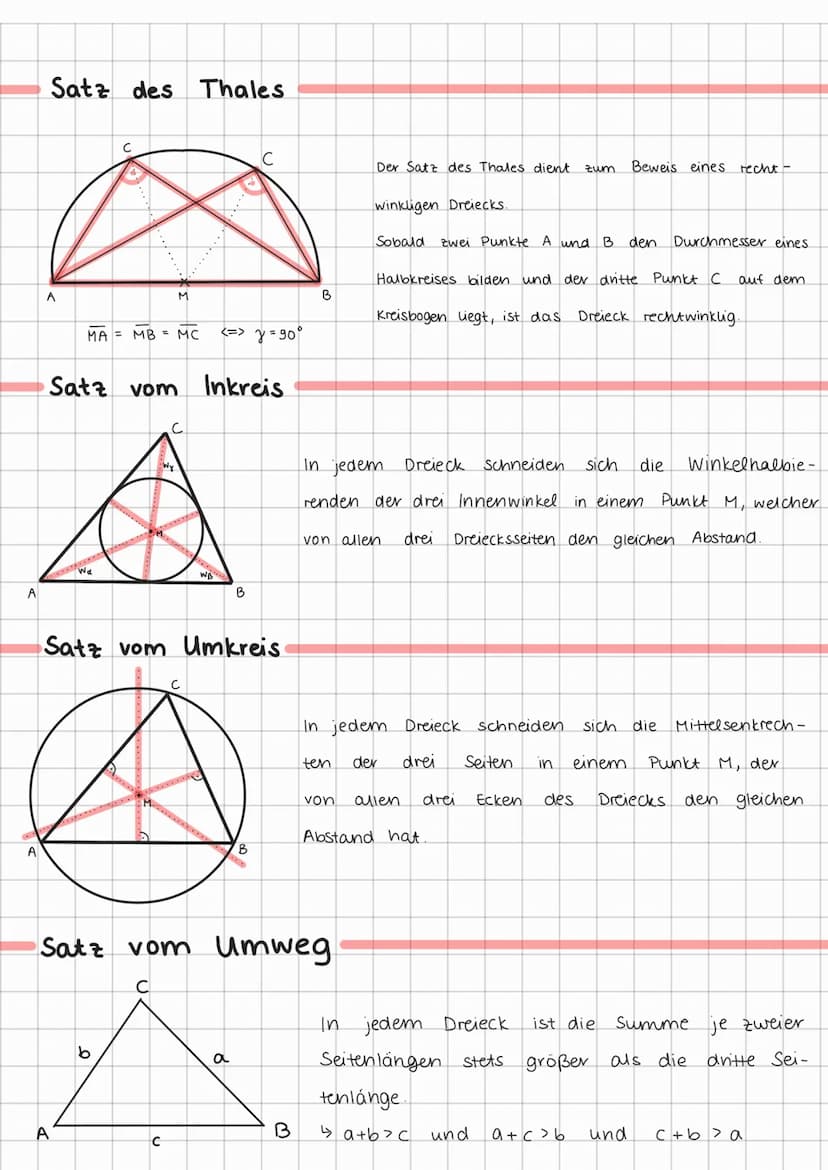 Winkelsätze
Nebenwinkelsatz Scheitelwinkelsatz Stufenwinkelsatz
B
X
X
Zwei Nebenwinkel.
ergeben zusammen.
Stets
180°
X + B = 180°
GEOMETRISC