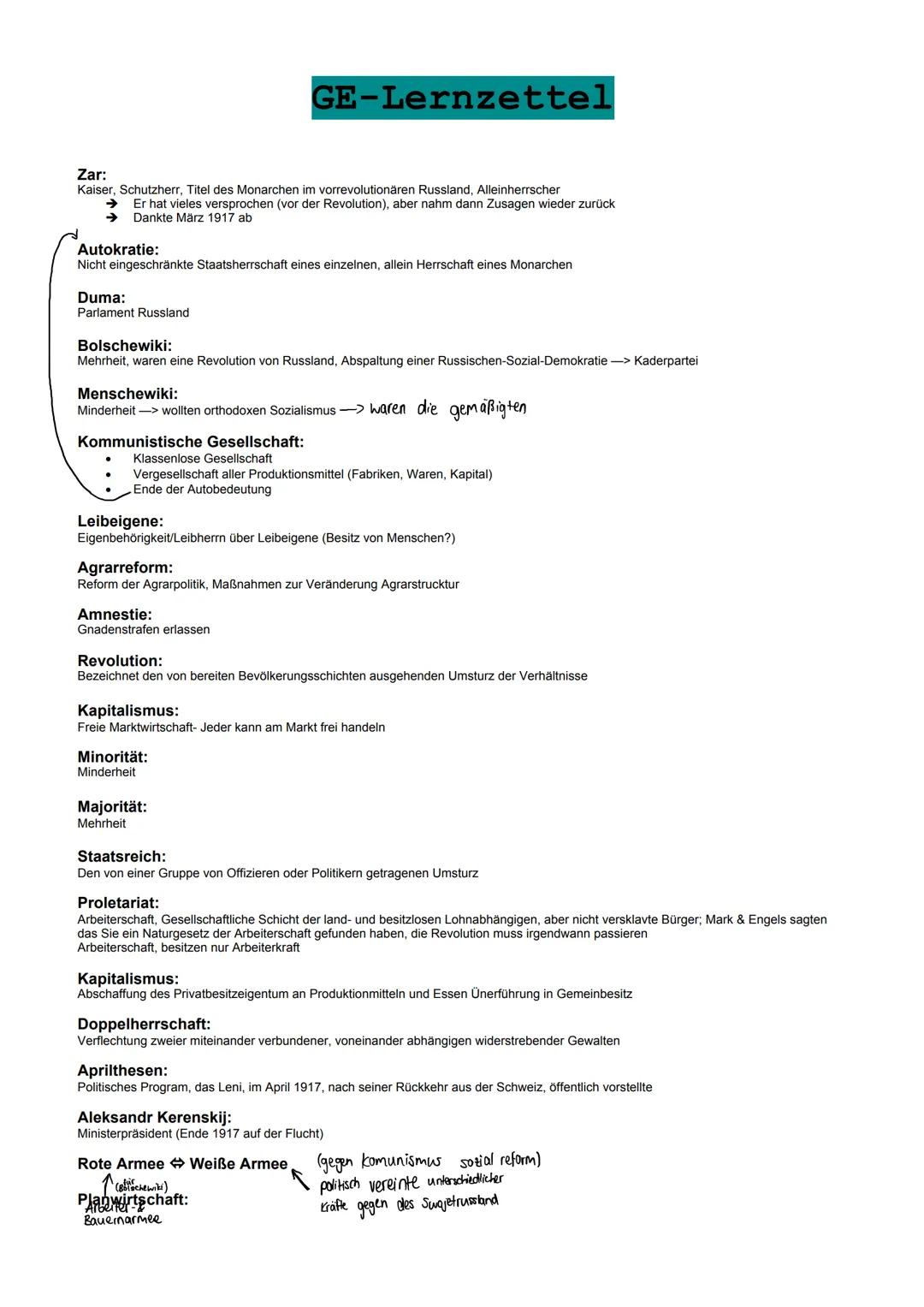 Zar:
Kaiser, Schutzherr, Titel des Monarchen im vorrevolutionären Russland, Alleinherrscher
Er hat vieles versprochen (vor der Revolution), 