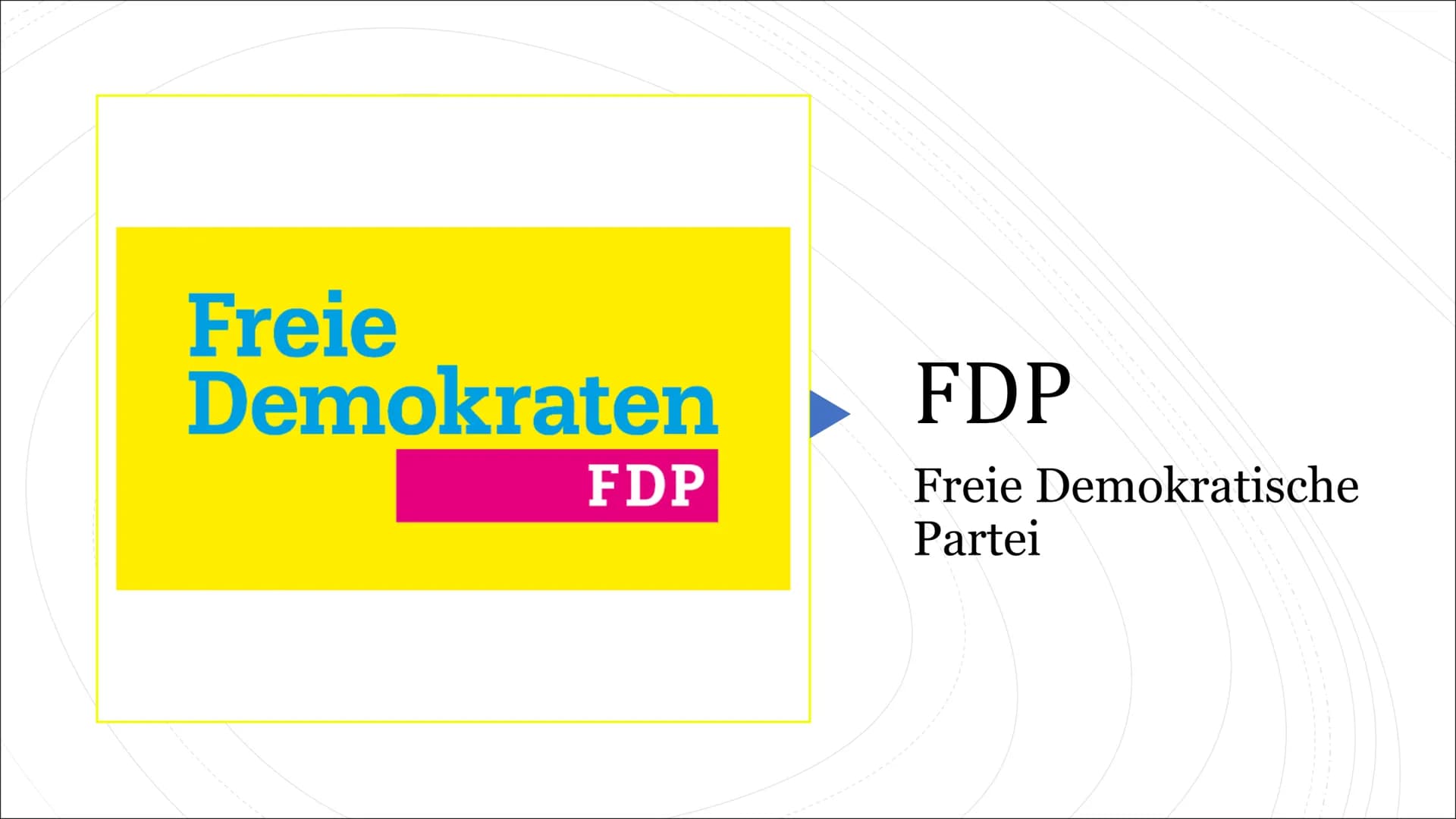 Freie
Demokraten
FDP
FDP
Freie Demokratische
Partei Gliederung
1. Allgemeines
2. Politische Ausrichtungen
3. Wählerschaft
4. Rente
5. Bildun