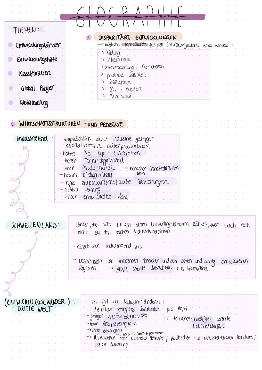 Entwicklung & Globalisierung 