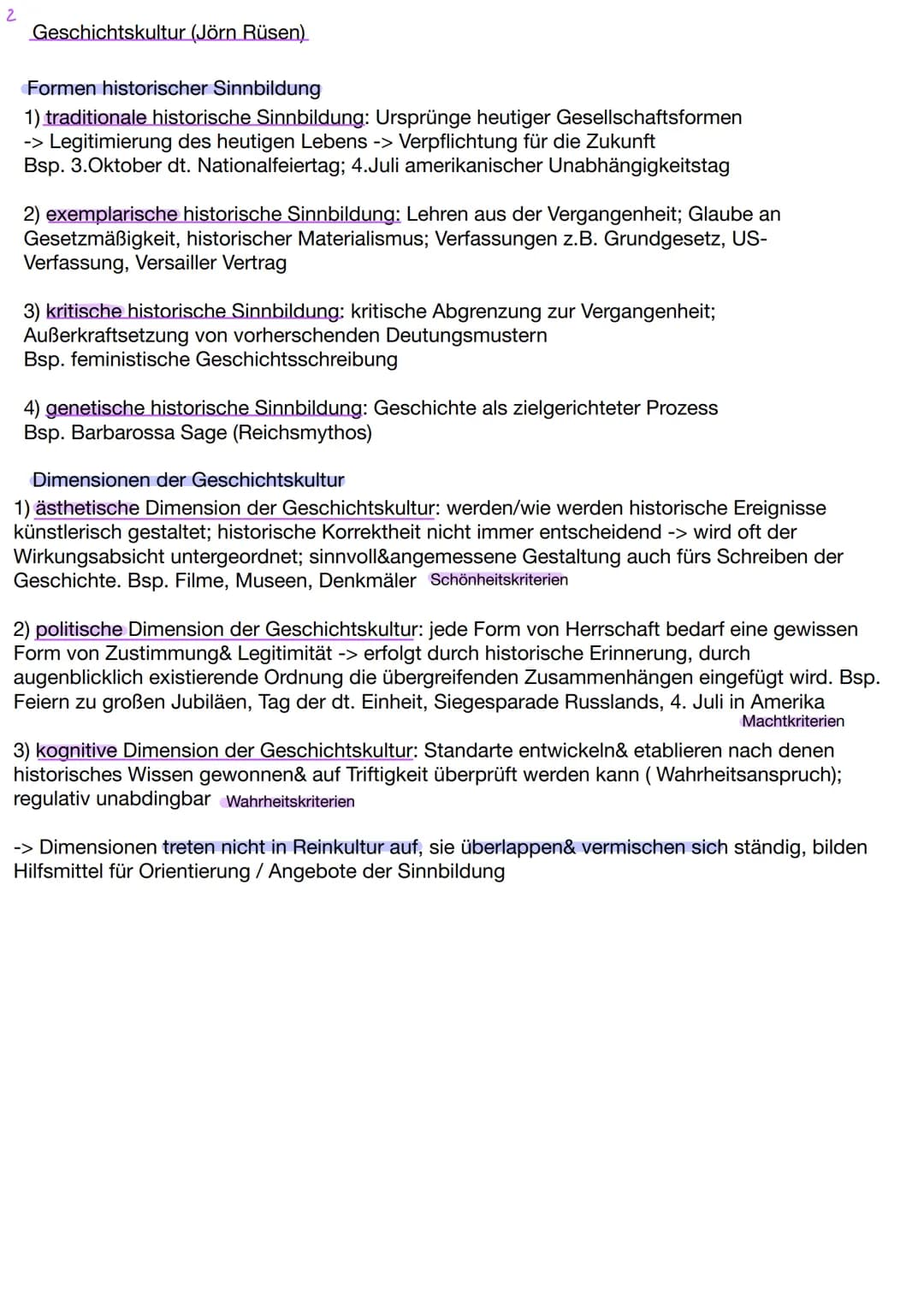 1
GESCHICHTS & ERINNERUNGSKULTUR
●
Howell/ Prevenier 2004
Vergangenheit: wird durch bewusste
Akte der Historiker konstruiert
die ,,objektive