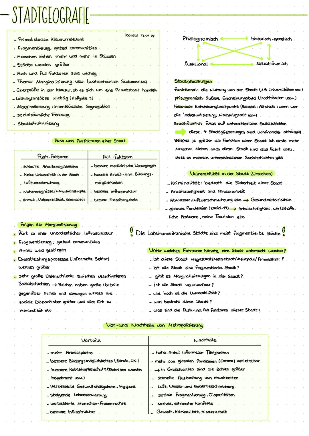Stadtgeographie