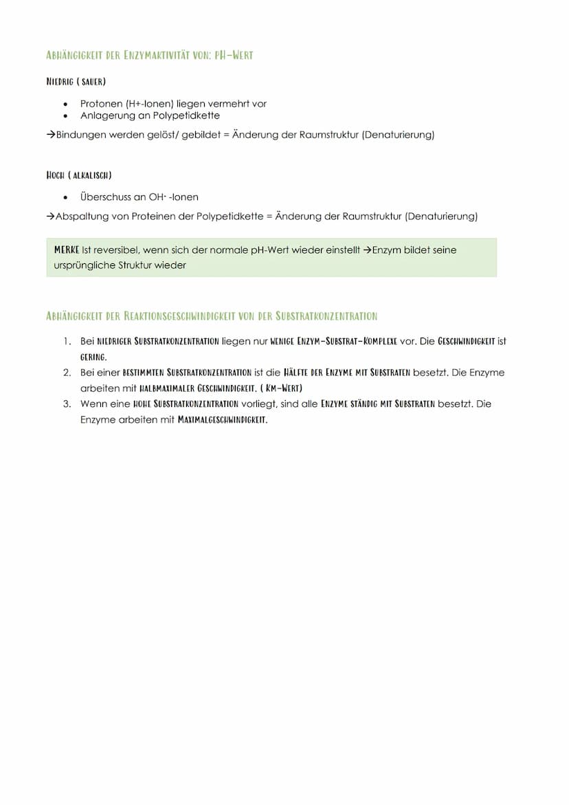 12.1 SPORTBIOLOGIE
1. ΕΝΖΥΜΑΤΙΚ
AUFBAU UND FUNKTION VON ENZYMEN
Aus 1000en Aminosäuren, die zu einer Polypeptidkette verknüpft sind und zu e