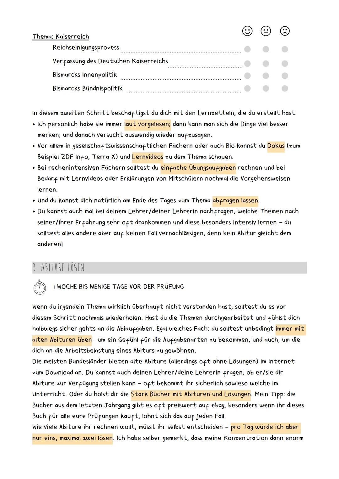 # Abivorbereitung

Kurzer Disclaimer: Ich beschreibe hier meine persönliche Lernmethode, mit der ich
mich aufs Abi vorbereitet habe. Es kann