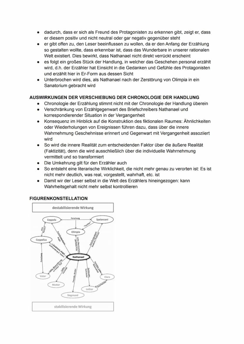 AUFBAU
Einleitung: drei Briefe
1.Brief
von Nathanael an Lothar
→ aus Versehen an Clara
geschickt
Sandmann: böse
Gestalt die Kinder
die Augen