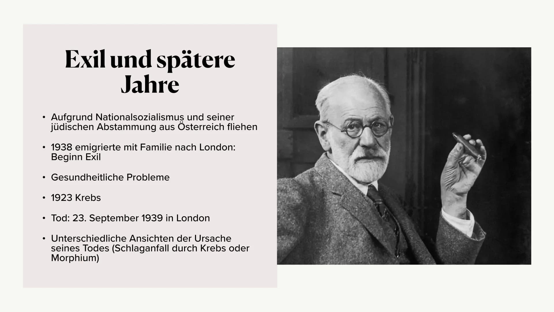 Siegmund Freud &
Erik H. Erikson
PA-GK1 - Lena, Nele Inhaltsangabe:
Biografie Sigmund Freud
• Freud's Familienverhältnisse
●
●
●
●
Die Psych