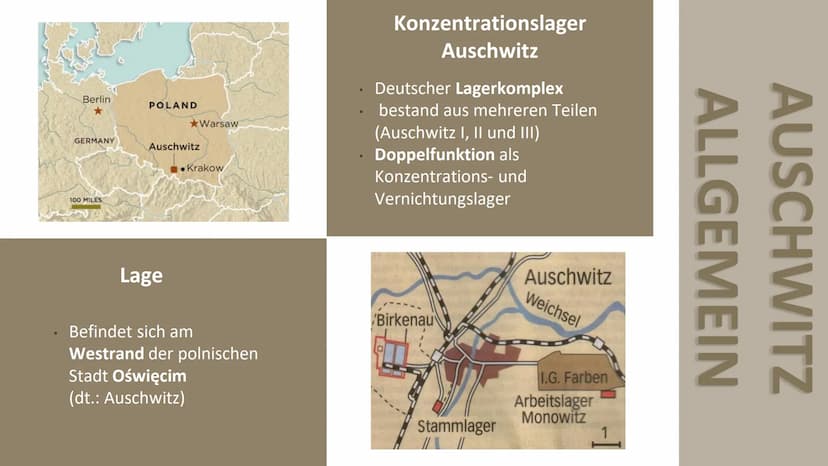 МАС
RBEIT MAC
Konzentrationslager
Auschwitz
Geschichte GK 12
Mascha Röhrenbeck
Annika Gahn
FRET 01
02
03
04
05
Allgemeine Fakten
Aufbau Ausc