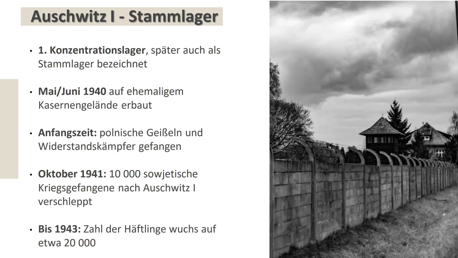 МАС
RBEIT MAC
Konzentrationslager
Auschwitz
Geschichte GK 12
Mascha Röhrenbeck
Annika Gahn
FRET 01
02
03
04
05
Allgemeine Fakten
Aufbau Ausc
