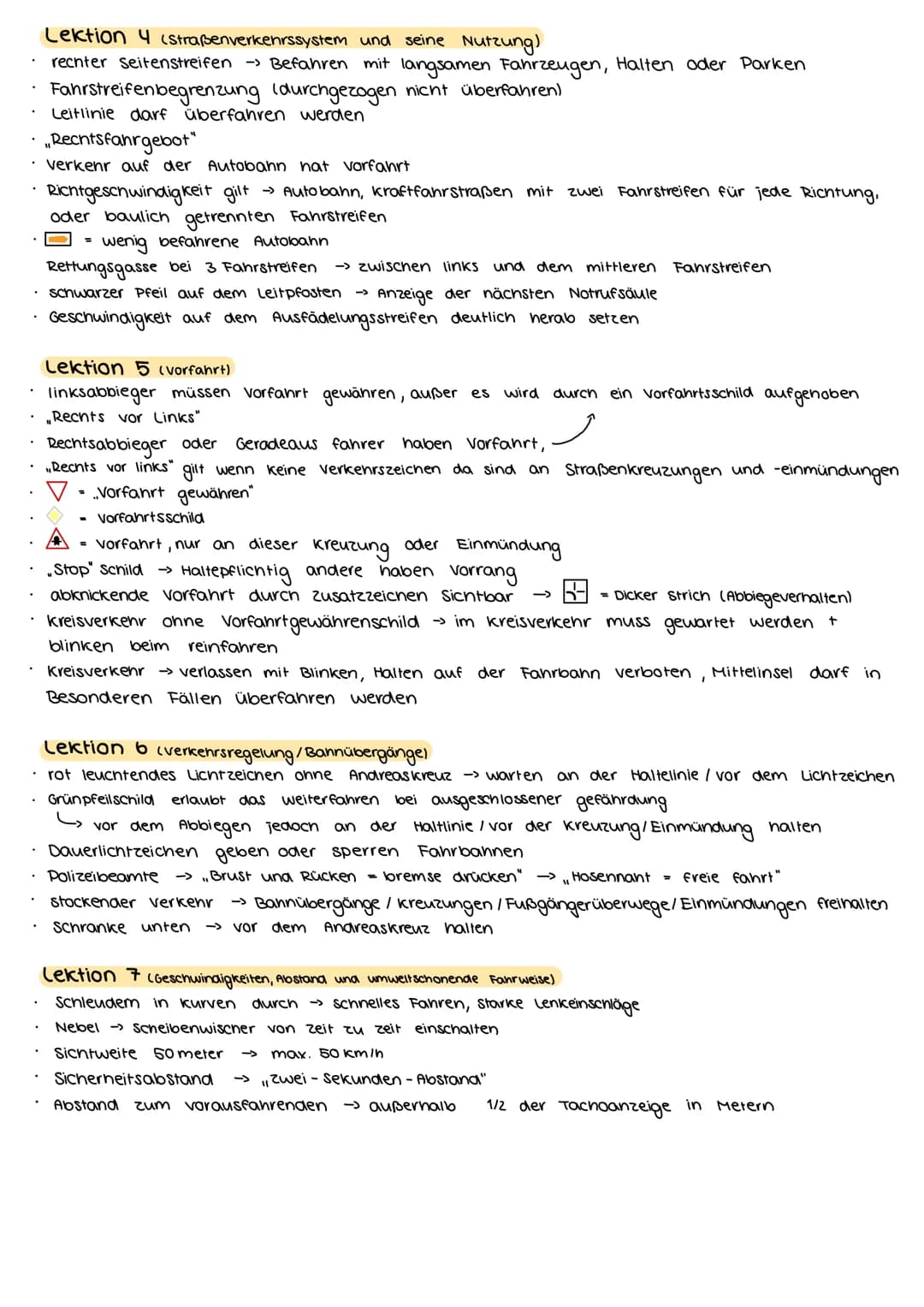 .
.
.
Lektion 1 (persönliche Voraussetzungen / Risikofaktor Mensch)
1,0 Promille Alkohol
abbau Dauer = 10 Stunden
Drogen im Urin →> Wochen d