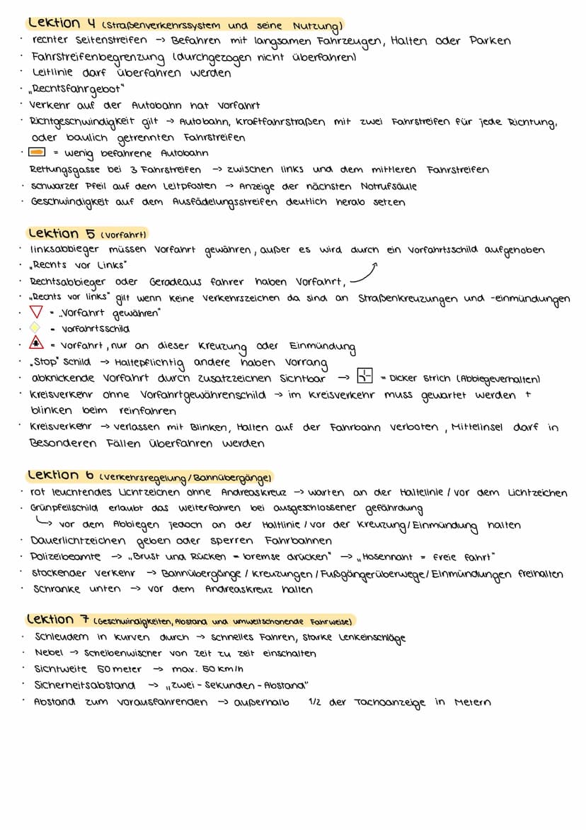.
.
.
Lektion 1 (persönliche Voraussetzungen / Risikofaktor Mensch)
1,0 Promille Alkohol
abbau Dauer = 10 Stunden
Drogen im Urin →> Wochen d