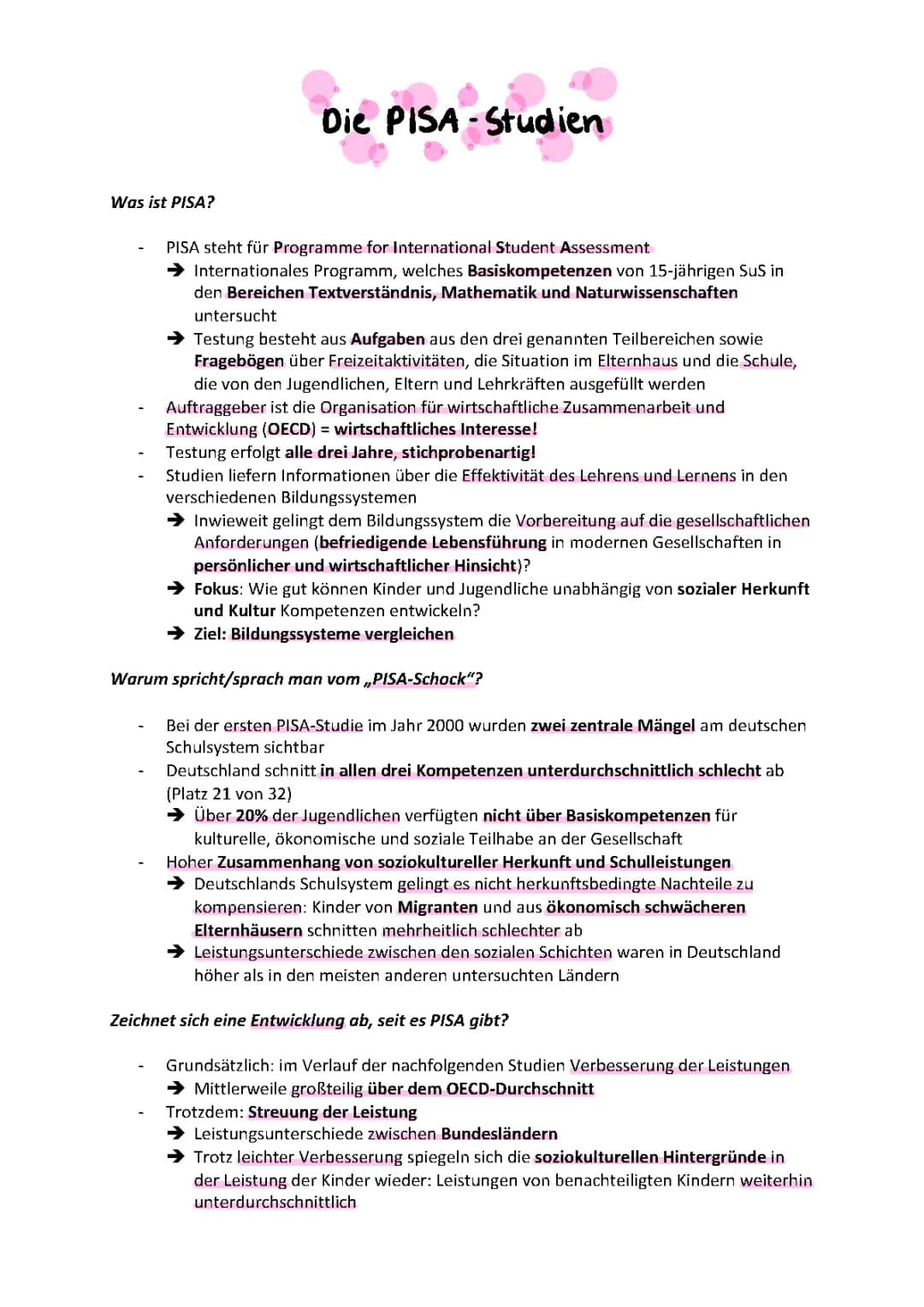 PISA-Studien 