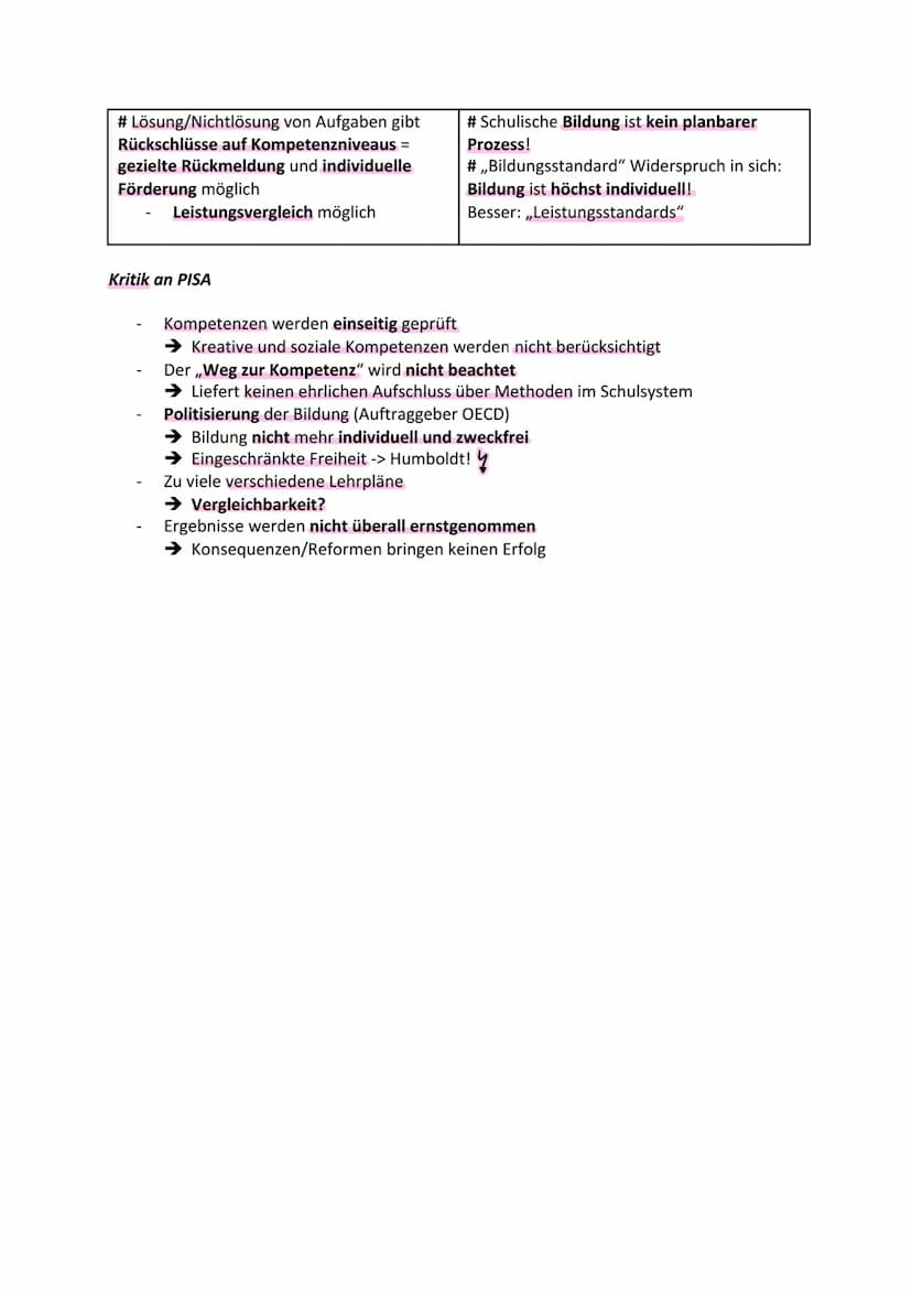 Was ist PISA?
-
Die PISA-Studien
PISA steht für Programme for International Student Assessment
➜ Internationales Programm, welches Basiskomp