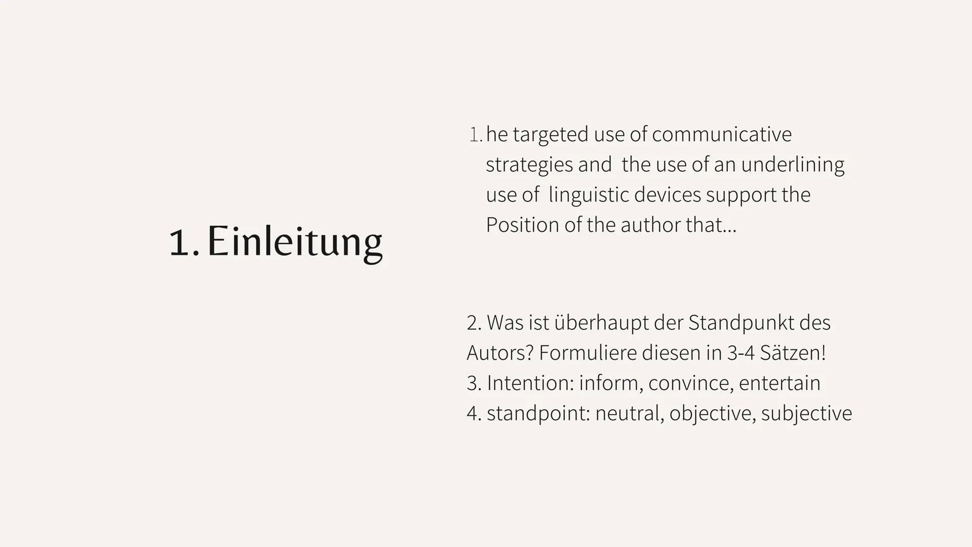 # Englisch

Texte verfassen Analyseaufgabe:

Analyse the way Merritt makes her point.
Focus on communicative strategies and use
of language.