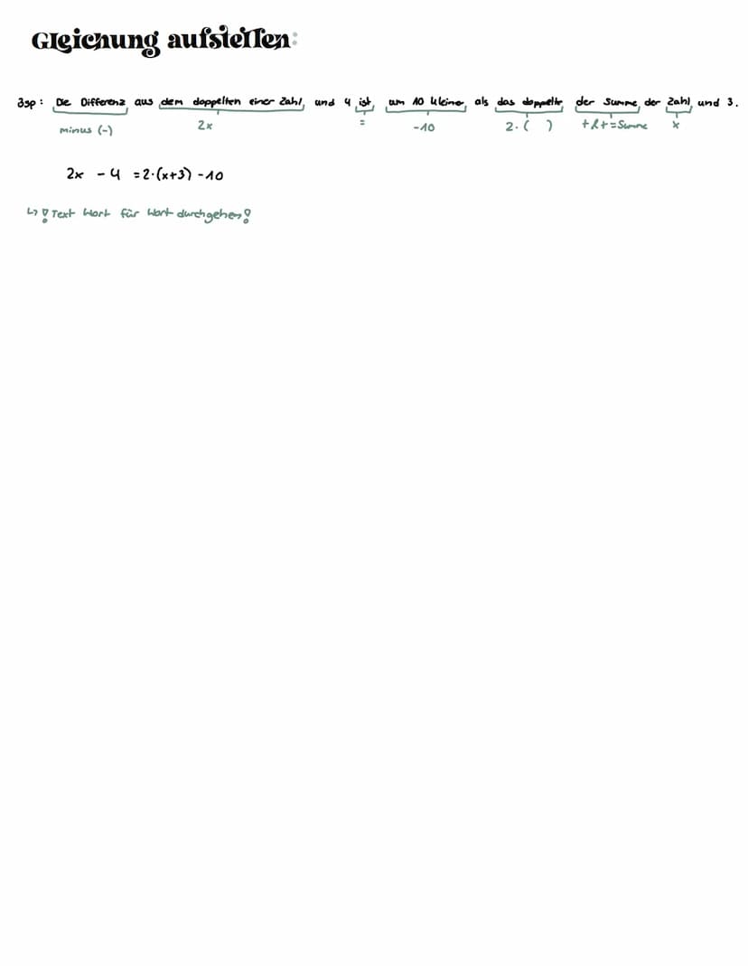 1. Einsetzungsverfahren:
Beispiel:
Step for Step:
1. Läse eine Gleichung nach einer Variablen auf (entweder x oder y)
9x - 5y = -44
6x + 2y=