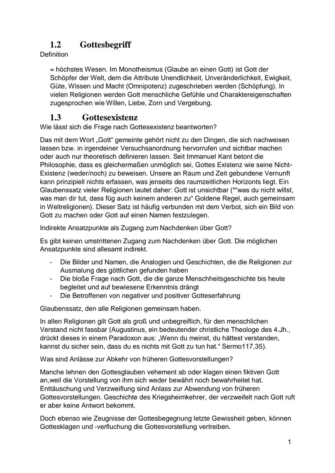 Religion Abi
2023
Zusammenfassung
2023 1. Themenkreis 03 Gott
1.1
Agnostizismus
Anthropologie
Anthropomorphismus
Antinomie
Aufklärung
Atheis